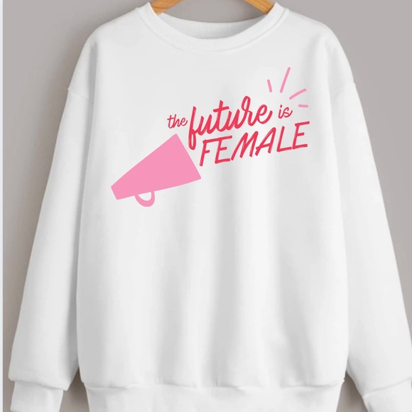 The Future Is Female Women Empowerment Unisex Crewneck Sweatshirt - Picture 1 of 2